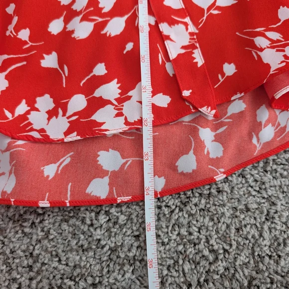 J. Crew Red and White Floral Mini Dress - Picture 8 of 9